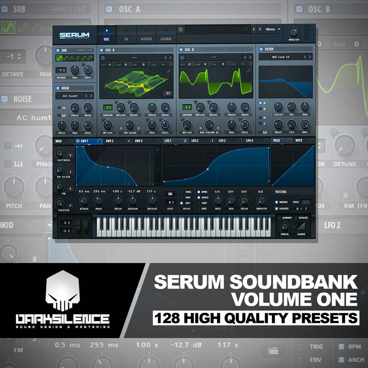 Dark Silence - Serum Soundbank Vol. 1 Presets Software GUI Artwork